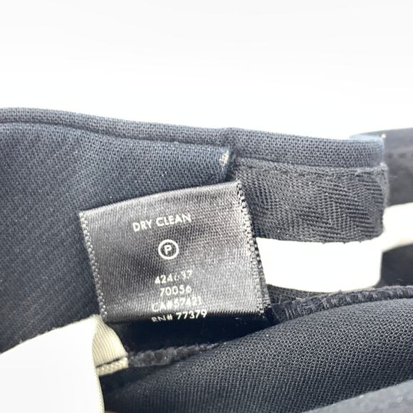 Ann Taylor Devin Fit Crop Pants Womens Size 00 Black Dress Pant - Picture 6 of 6
